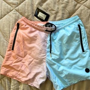boohooMAN swimming trunks L